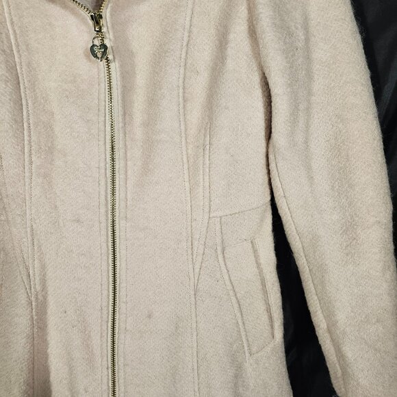 Guess pale pink zippered peacoat. Size M - Picture 2 of 5